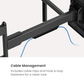 Ultra Heavy-Duty Full Motion TV Wall Mount | TVB-144