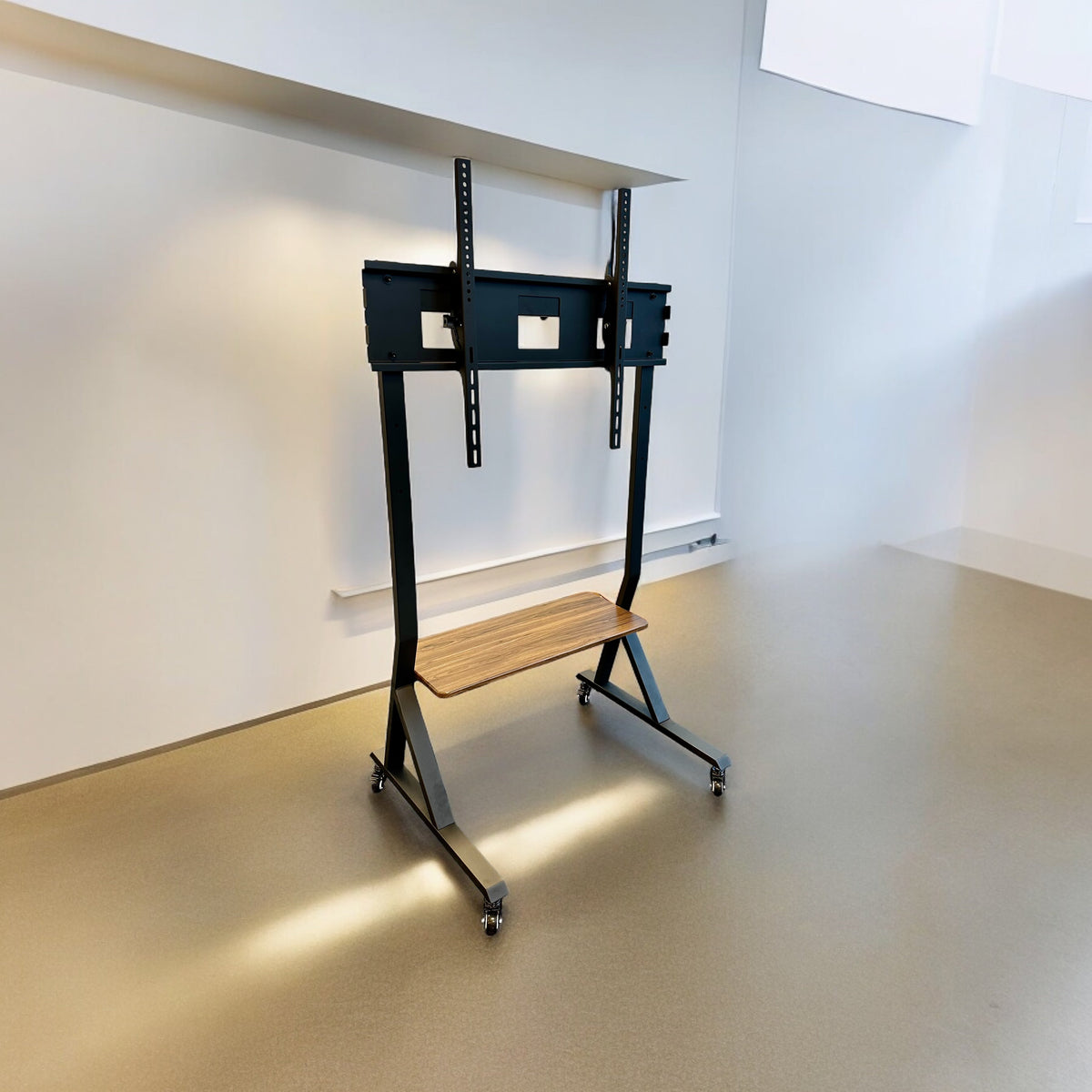 Wolff Mount TVB-118 tv floor stand – installation example