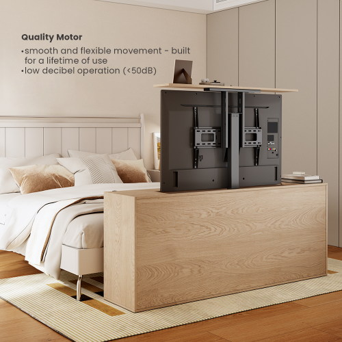 Wolff Mount TVB-120 motorised tv lift – installation example